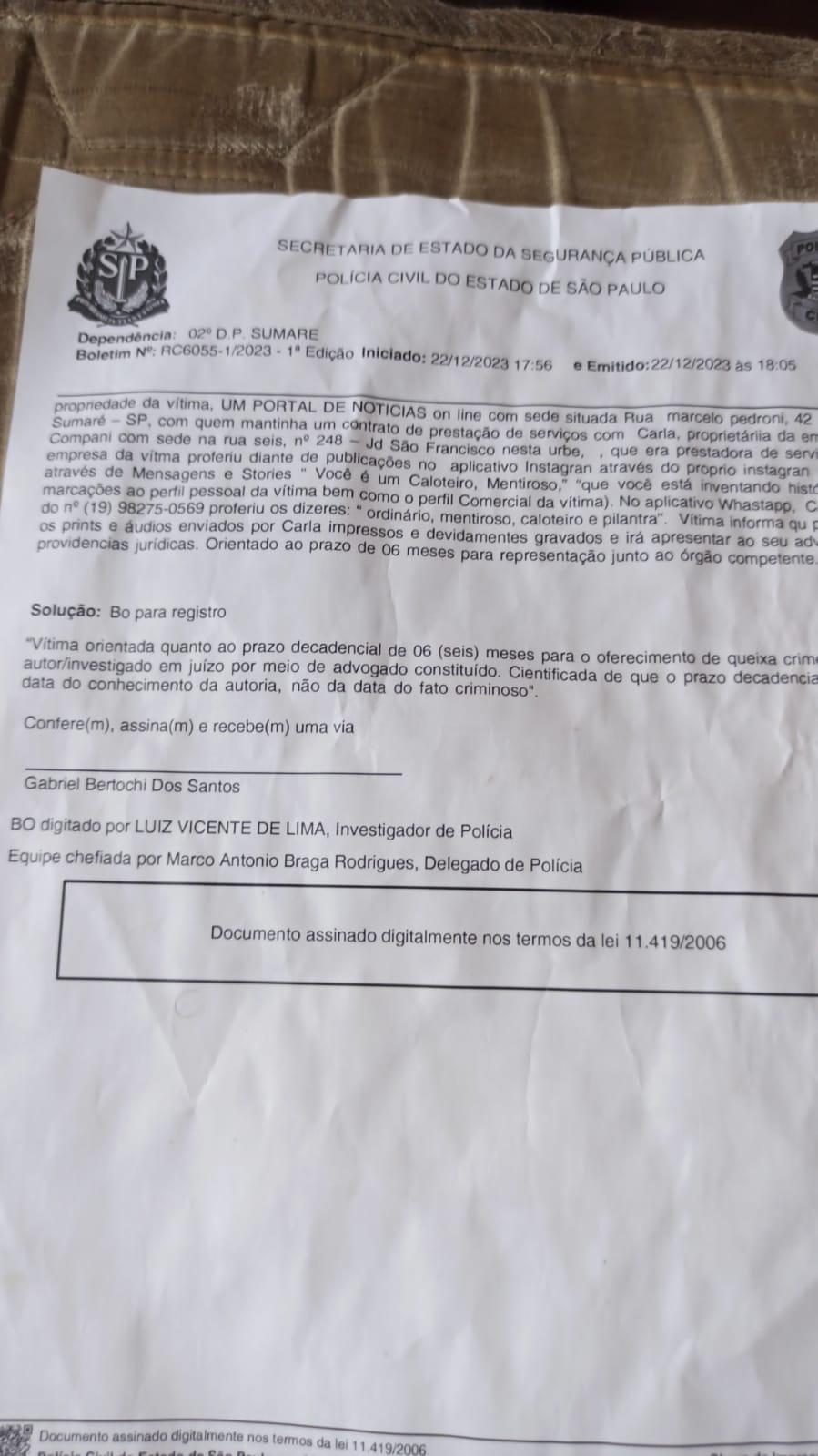 Nota Oficial a respeito de campanha difamatória