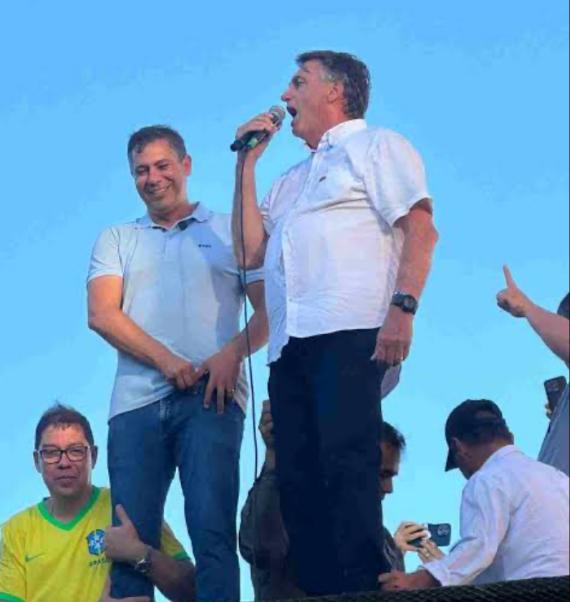 Serginho oficializa sua pré-candidatura em um gigante ato com Jair Bolsonaro em Cabo Frio