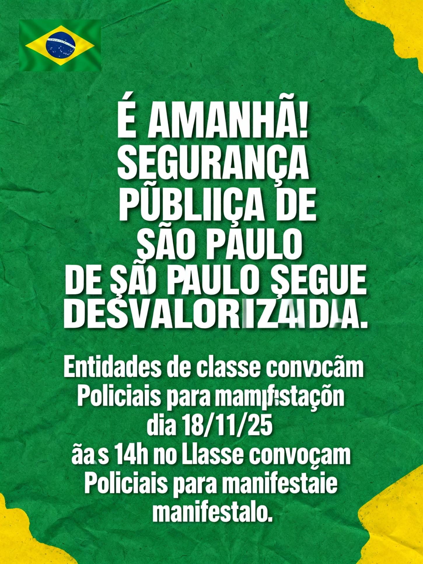 Amanhã é o Dia: Policiais de São Paulo se Mobilizam para Exigir Respostas Imediatas do Governo  