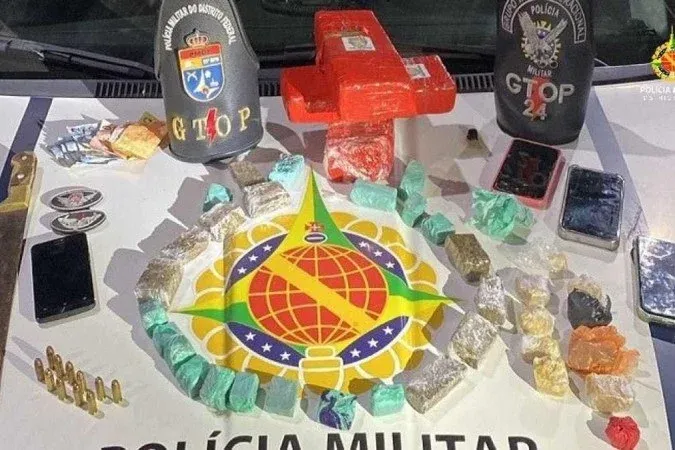 GTOP 24 prende motorista por tráfico de drogas na QE 40 do Guará II
