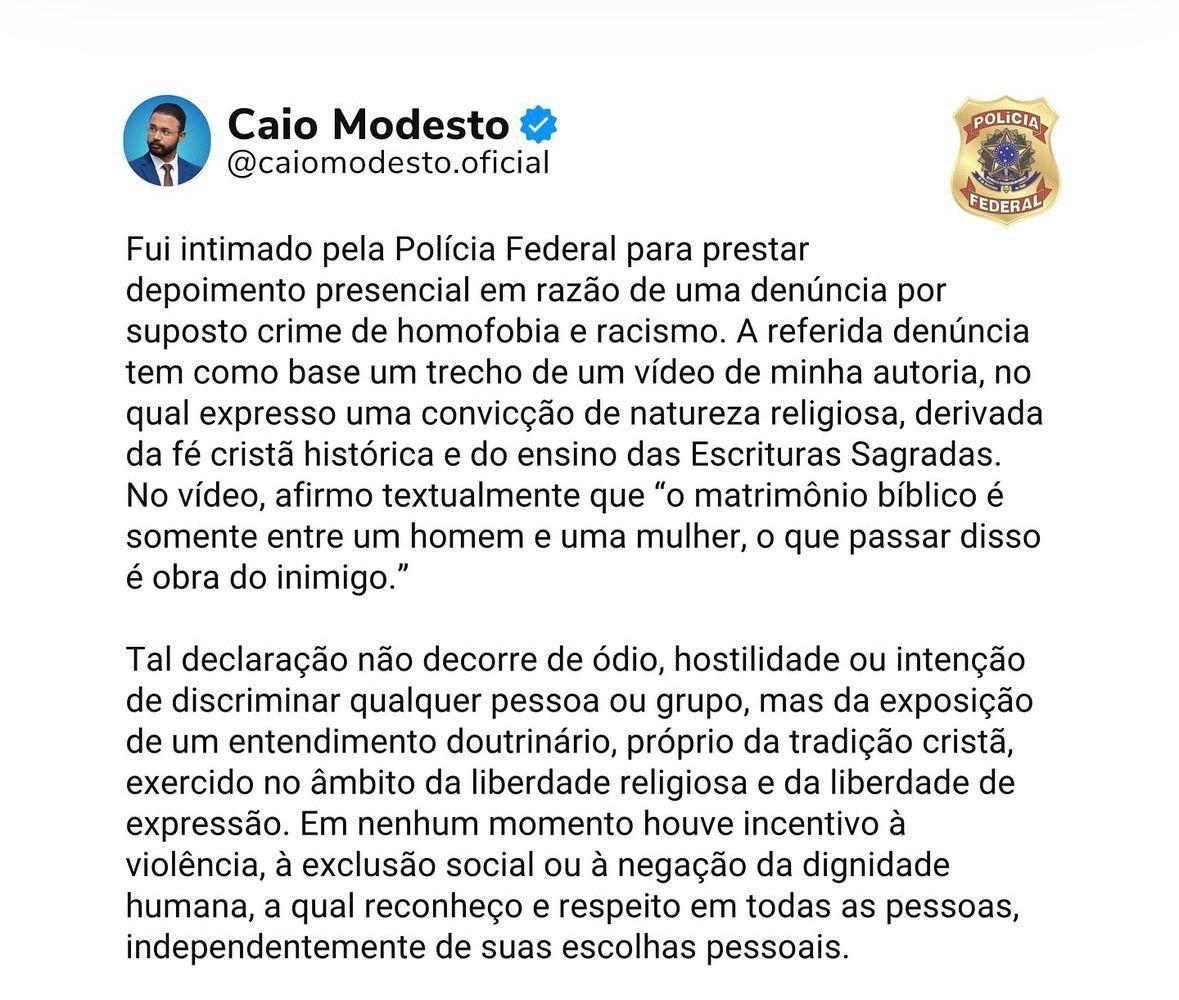 A perseguição começou