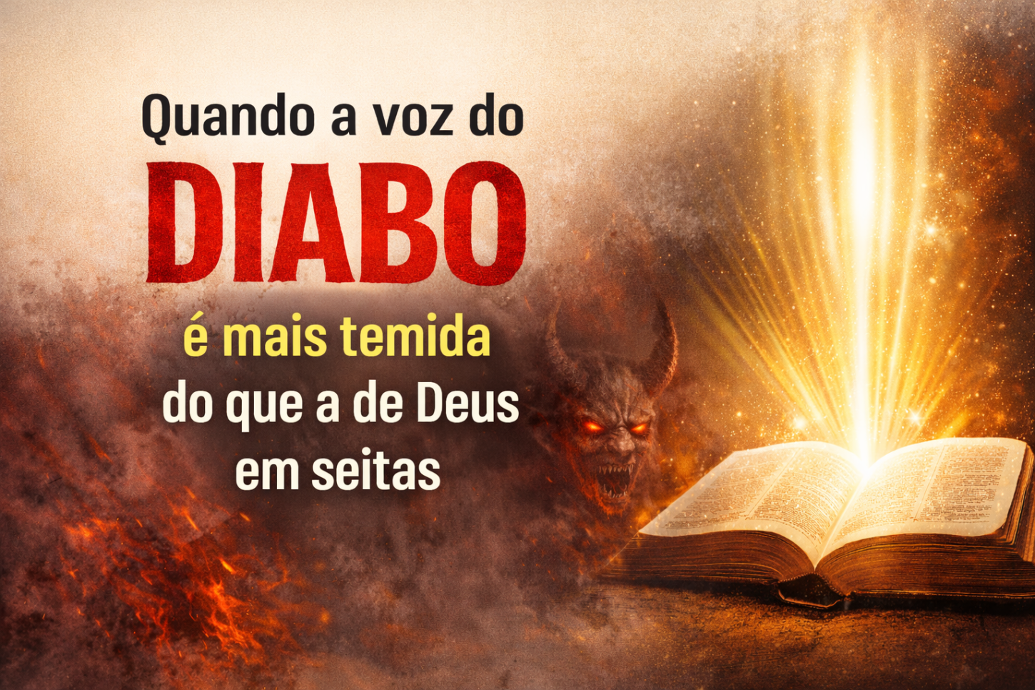 Quando o diabo fala mais alto que Deus