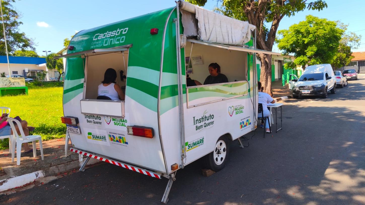 CadÚnico itinerante atende moradores nas regiões da Nova Veneza e Picerno, em Sumaré