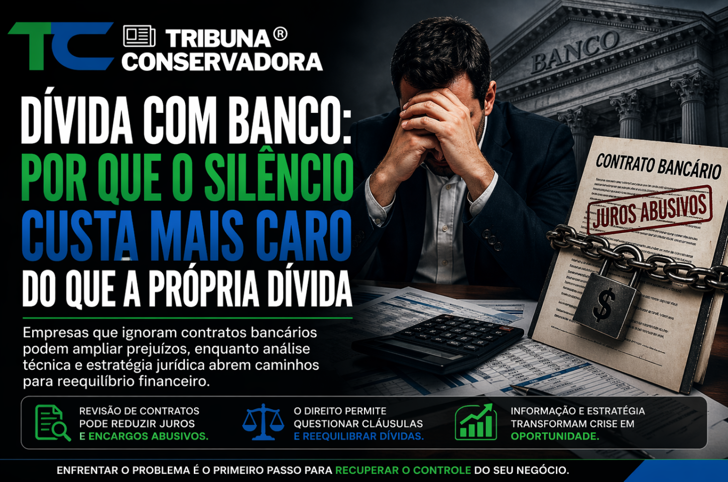 Dívida com banco, por que o silêncio custa mais caro do que a própria dívida