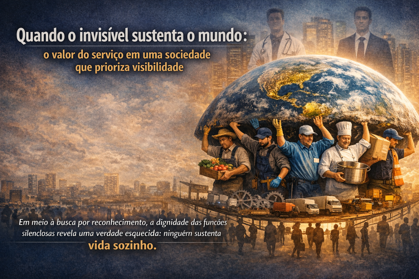 Quando o invisível sustenta o mundo: o valor do serviço em uma sociedade que prioriza visibilidade
