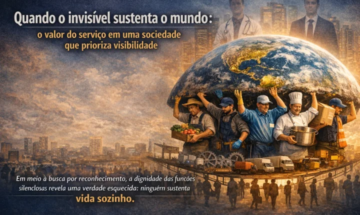 Quando o invisível sustenta o mundo: o valor do serviço em uma sociedade que prioriza visibilidade