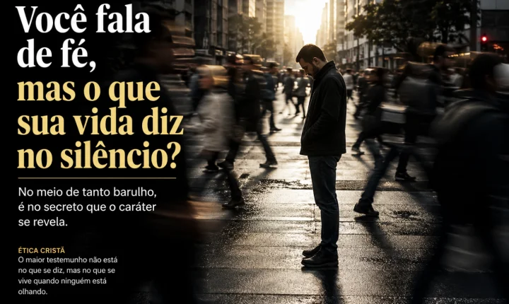 Você fala de fé, mas o que sua vida diz no silêncio?